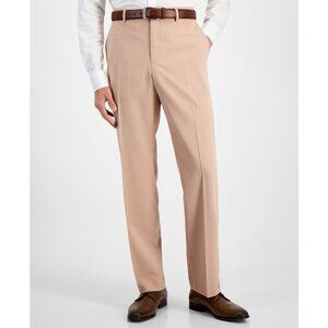 Perry Ellis Portfolio Men's Modern-Fit Stretch Pants Salmon B4HP